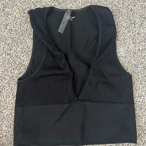 Black Sleeveless Women's Top